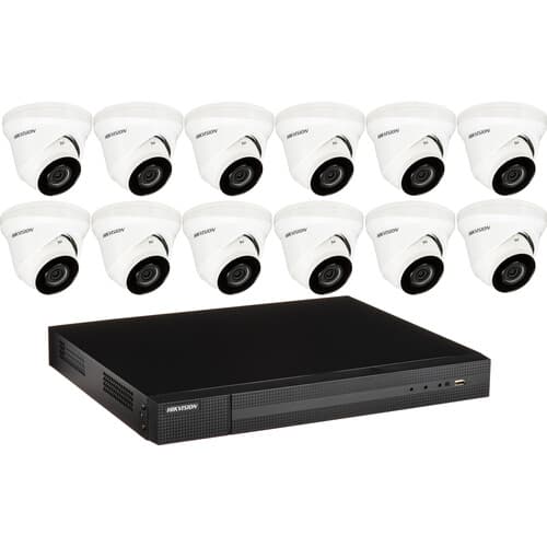 PalletVision 12 camera NVR system with 12 dome cameras and network video recorder