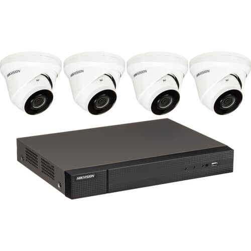 PalletVision 4 camera NVR starter kit with 4 dome cameras and network video recorder