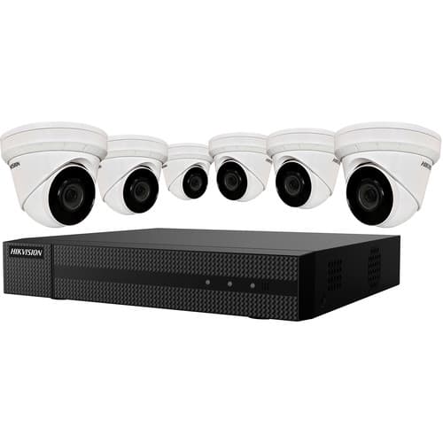 PalletVision 6 camera NVR system with 6 dome cameras and network video recorder